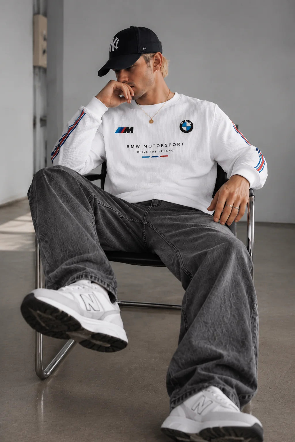 BMW Motorsport waffle sweatshirt